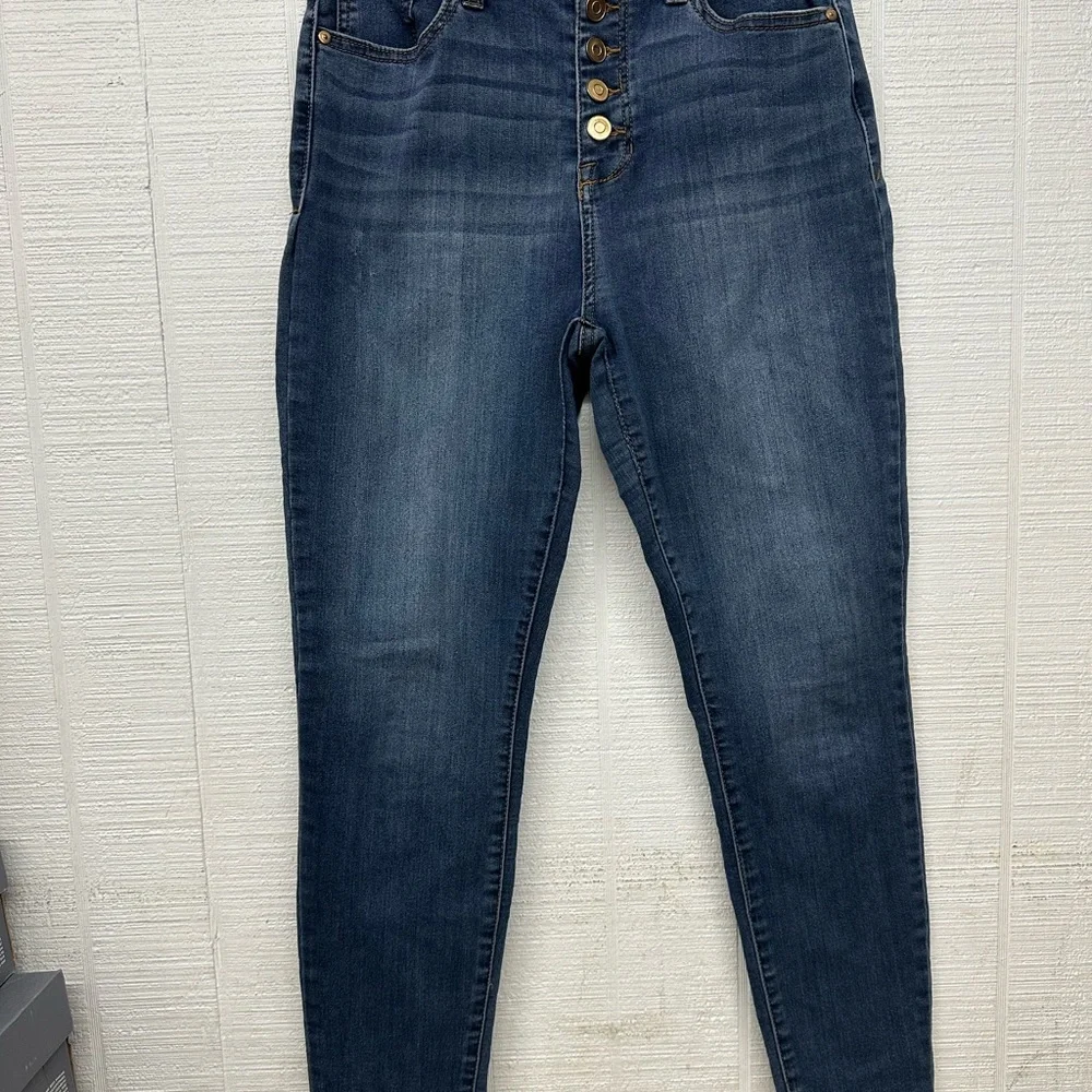 Altar'd State High Rise Blue Jeans - Picture 1 of 3